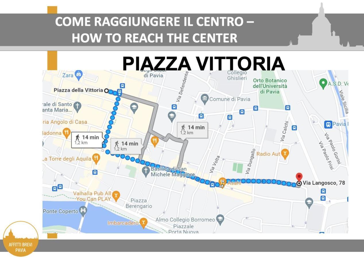 Casa Allegra_bilocale in centro con posto auto Pavia Esterno foto