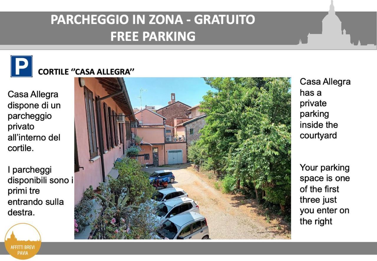 Casa Allegra_bilocale in centro con posto auto Pavia Esterno foto
